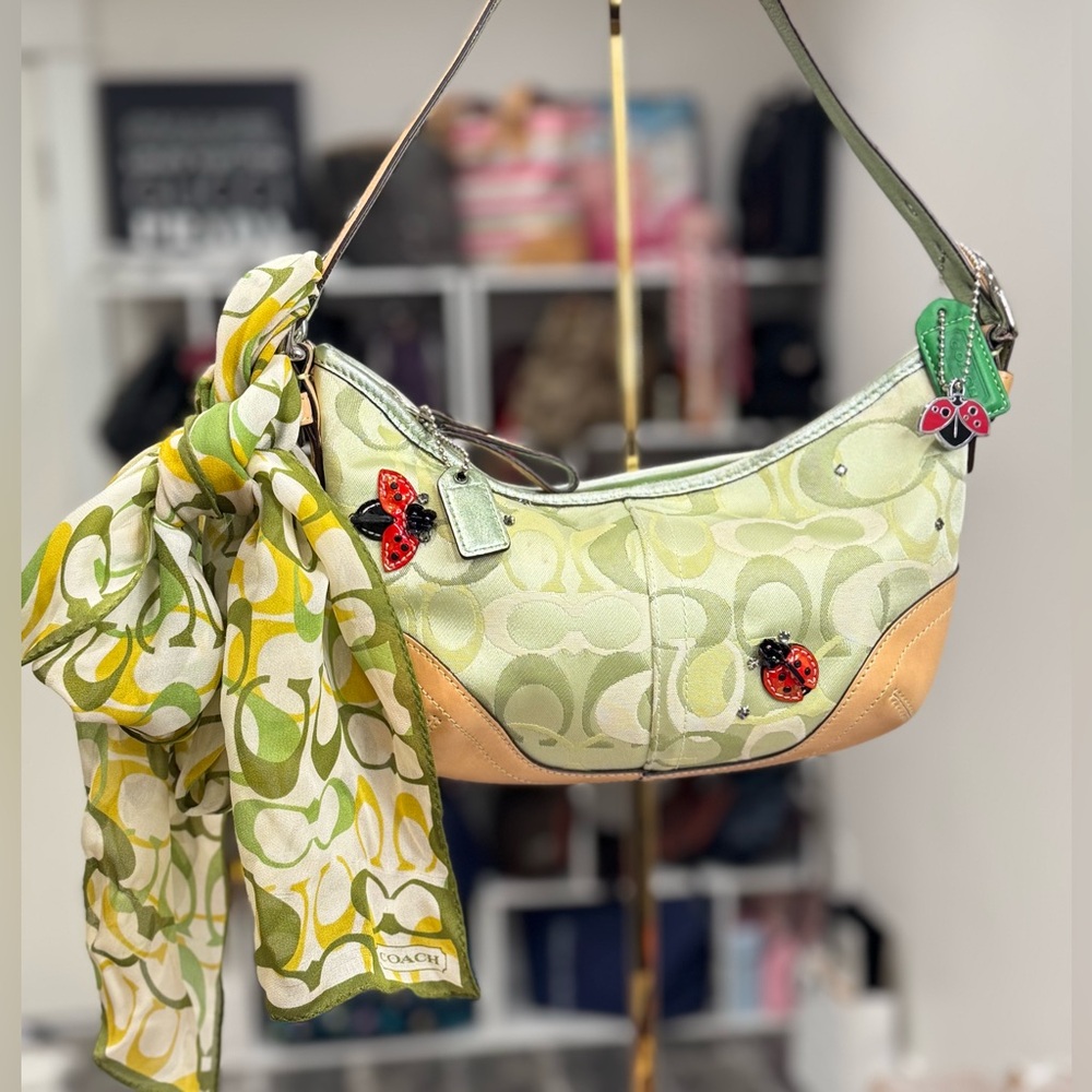 Coach Ladybug Green Optic Soho 🐞 + Accessories